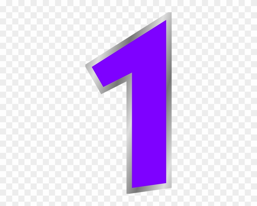 Clipart Purple Number 1 #311029