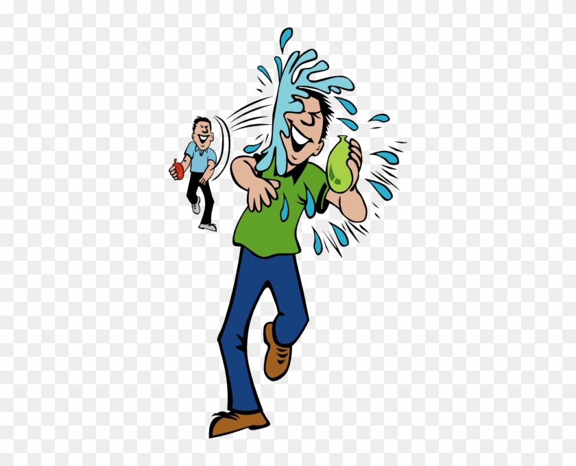 Water Balloon Throw And Hit Clip Art At Clker - Throw Water Balloon Clipart #311141
