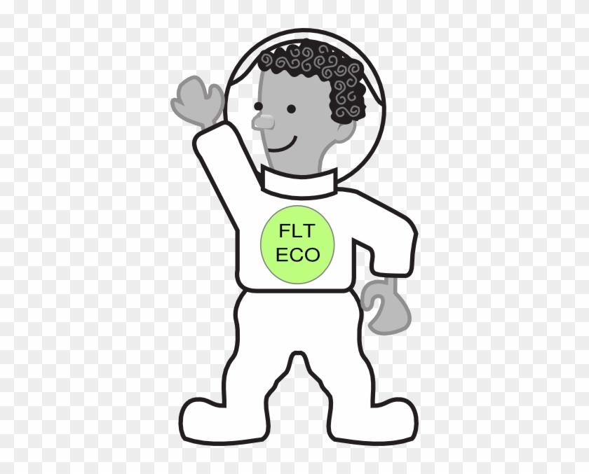 Eco Kid In Spacesuit Clip Art At Clker - Coloring Book #311337