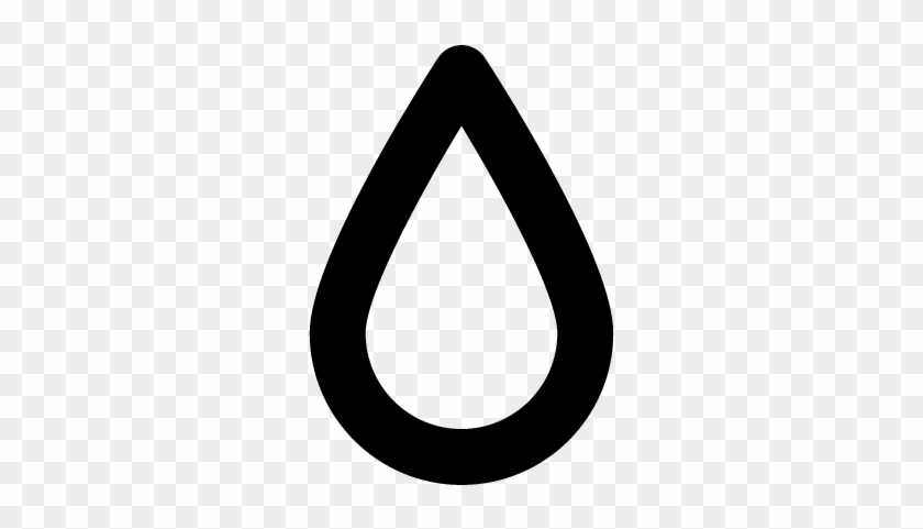 Water Drop Shape Outline Vector - Teardrop Shape #311667