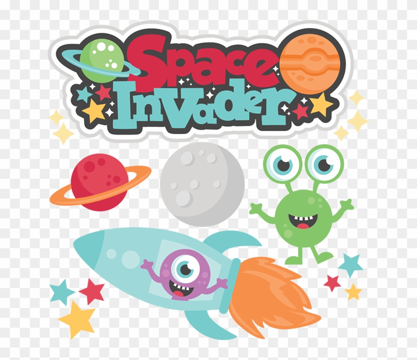 Space Invader Svg Cutting Files For Scrapbooking Alien - Miss Kate Cuttables Space #311873