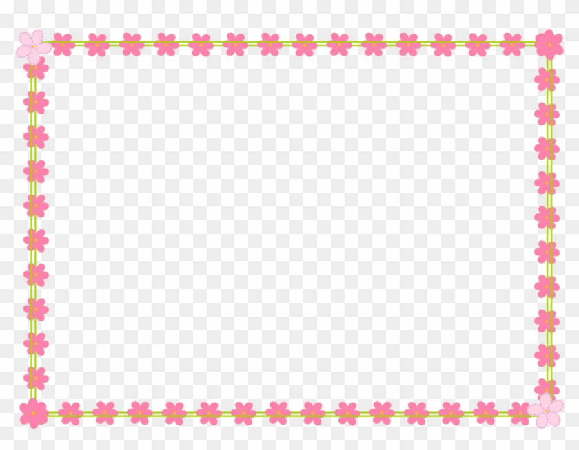 Pink Flower Border Clip Art - Message For Anniversary Husband #312146