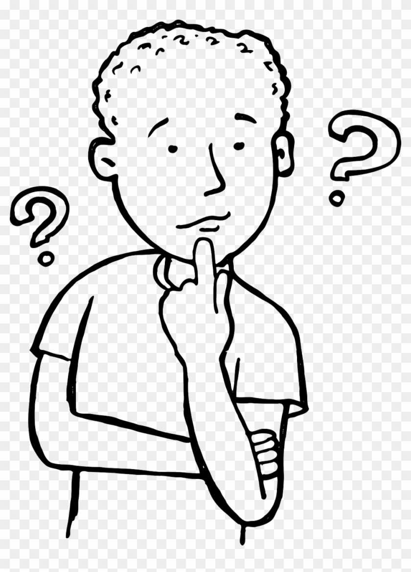 Simple Student Thinking Clip Art - Thinking Clipart #312595