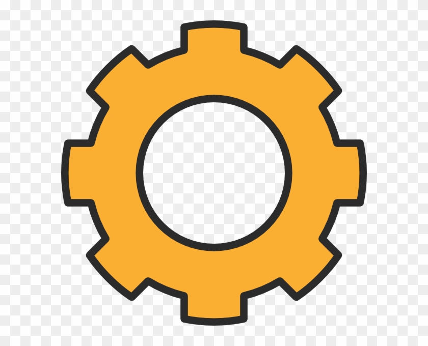 Gear Orange Cog Clip Art At Clkercom Vector Online - Cog Wheel #312614