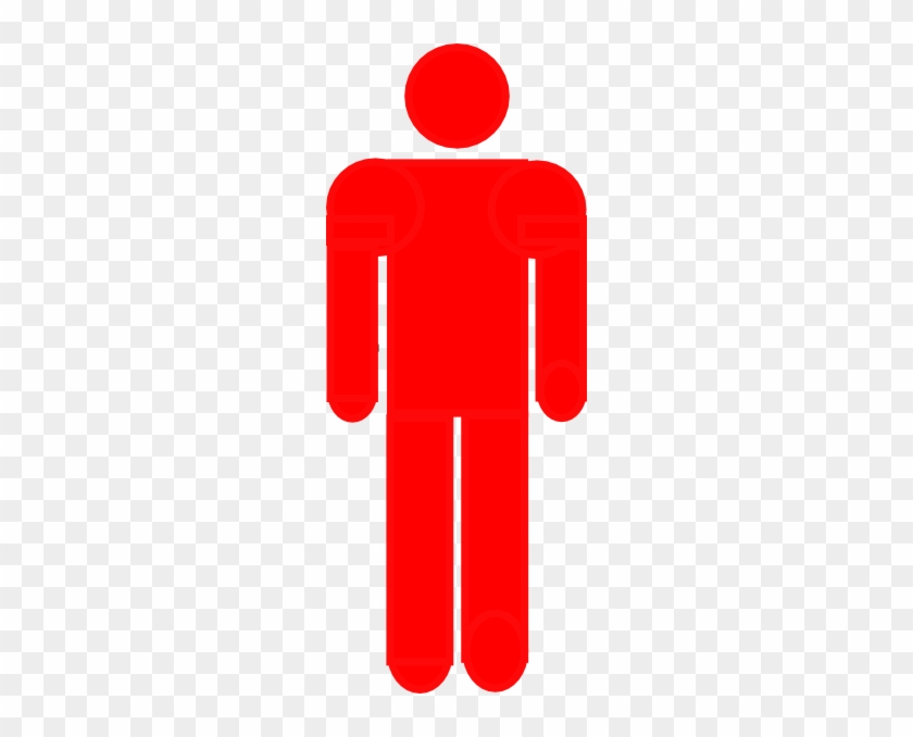 Red Stick Figure Clip Art At Clker - Orange Stick Figure Png #312633
