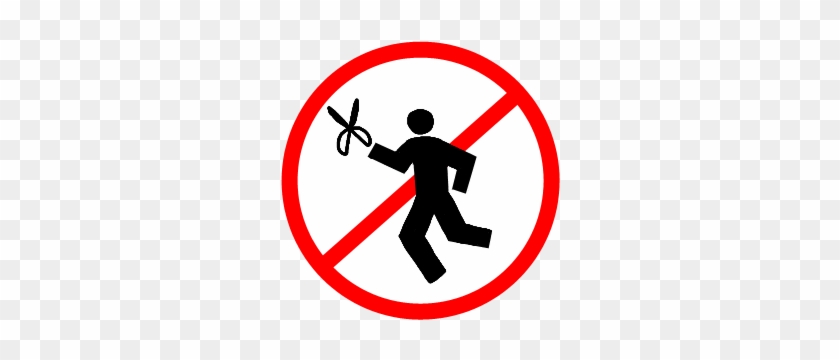 No Running With Scissors By Rathika On Deviantart - Don T Eat Black And White #312679