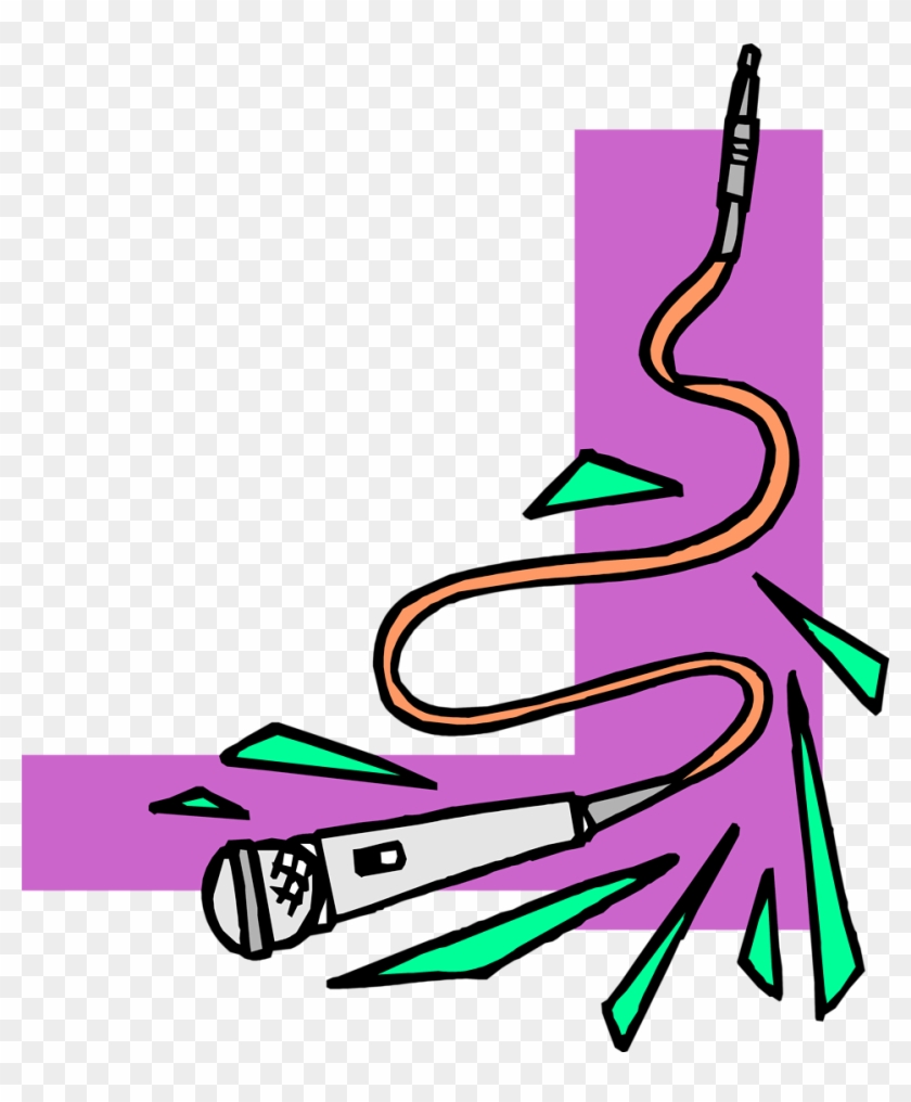 Illustration Of A Lower Right Frame Corner With A Microphone - Frame Microphone #313090