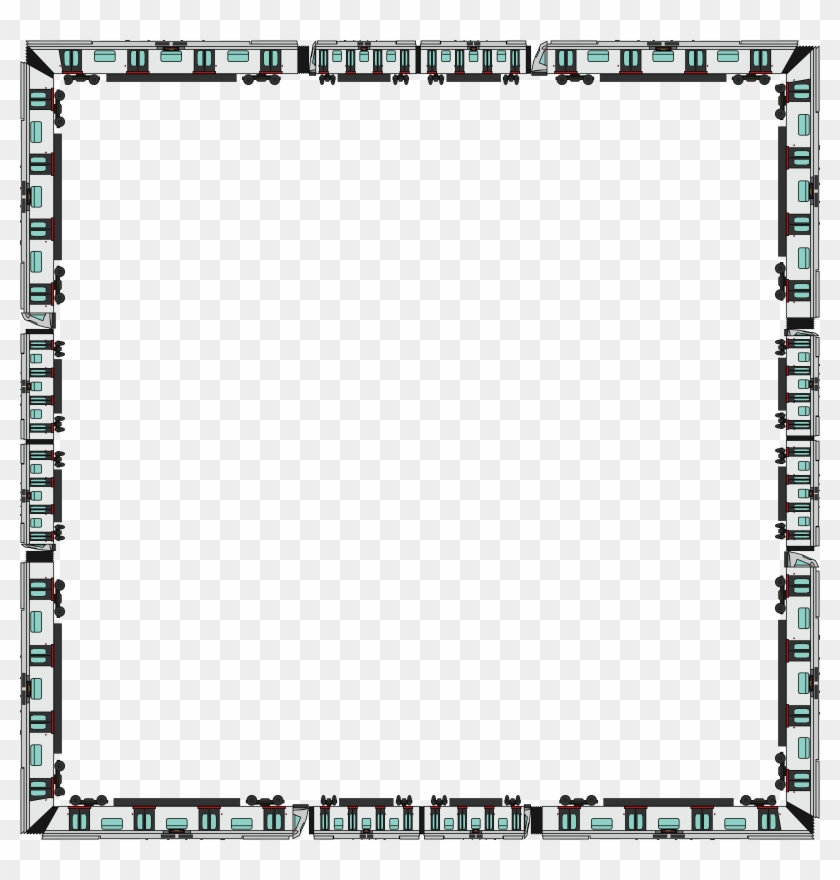 Free Clipart Of A Train Border - Icon #313417