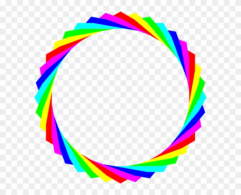 Hexagon Rainbow Circle Clip Art At Clker Rainbow Circle - Rainbow Circle Clipart #314277