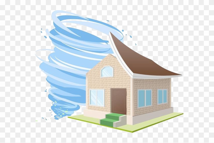 House Cartoon Tropical Cyclone Clip Art - Tropical Cyclone Cartoon #314310