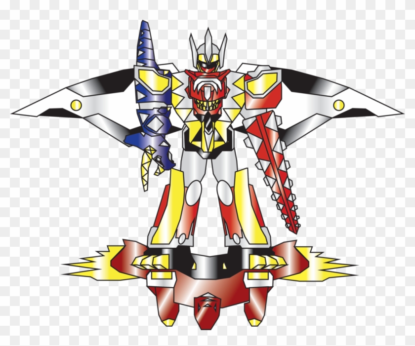 Valkasaurus-megazord By Nobird27 - Power Rangers All Dino Thunder Zord #314553