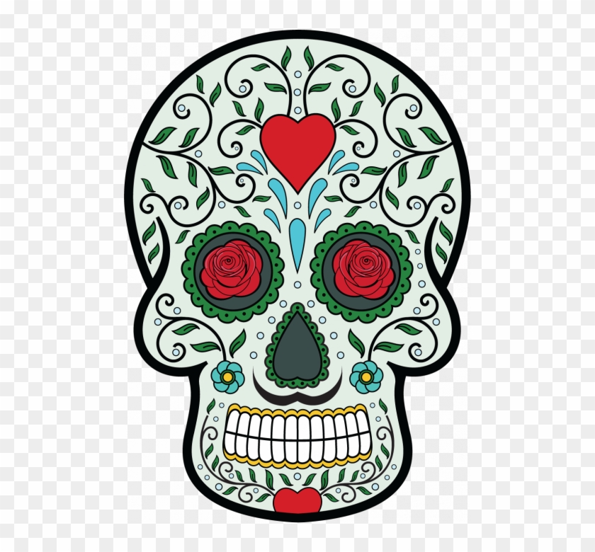 Tete De Mort Mexicaine - Tete De Mort Mexicaine Dessin Couleur #314652