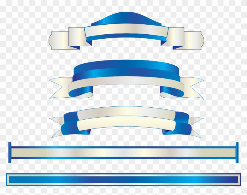 Vector Hand-painted Blue Satin Label 1454*1082 Transprent - Vector Hand-painted Blue Satin Label 1454*1082 Transprent #314826