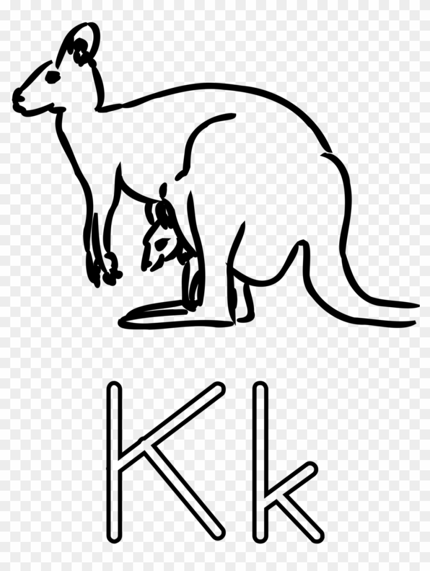 Animal Letter Cliparts 13, Buy Clip Art - Letter Big K And Small K #315124