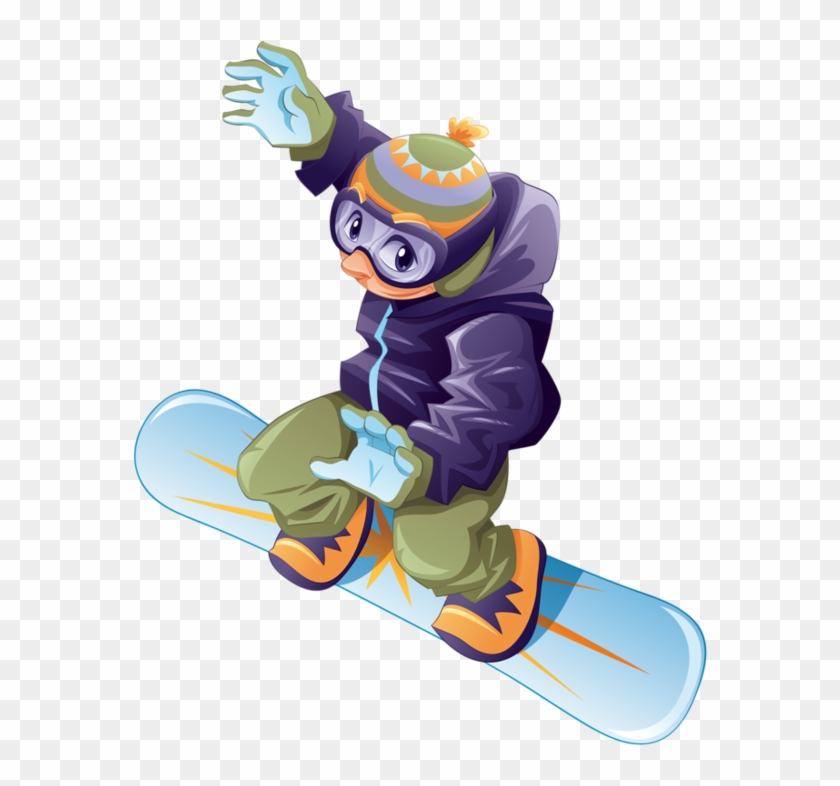 Snowboarding Cartoon Winter Sport Skiing - Snowboarding Cartoon Winter Sport Skiing #315578