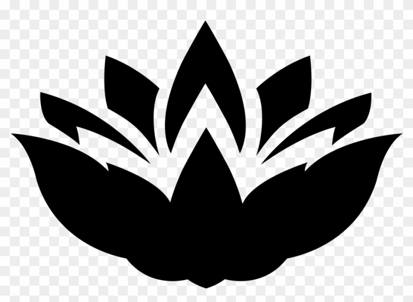 Lotus Flower Silhouette - Lotus Flower Vector Png #315908