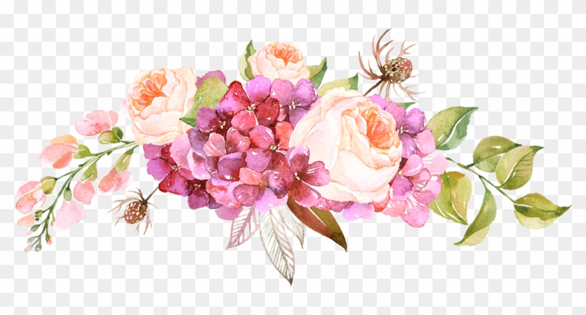 Free Watercolor Border Flowers Png - Will You Be My Maid Of Honour Printable #316378