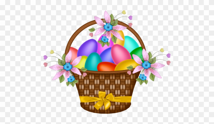 Easter Eggs In An Easter Basket Clip Art - Transparent Png Transparent Easter Basket #316709
