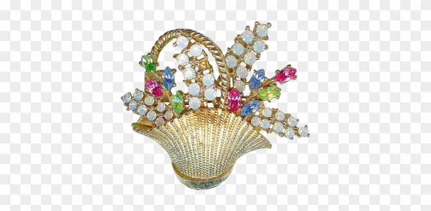Charming Vintage Signed Art Easter Rhinestone Flower - Jewellery #316715