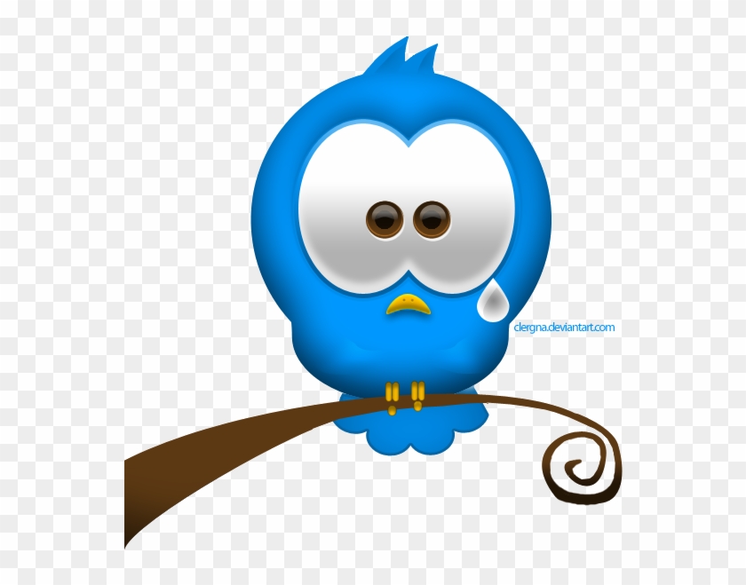 Sad Blue Bird By Clergna On Deviantart - Cartoon #316958