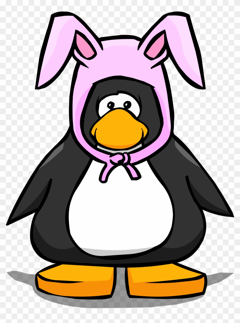 Pink Bunny Ears 1 - Club Penguin Chef Hat #317773