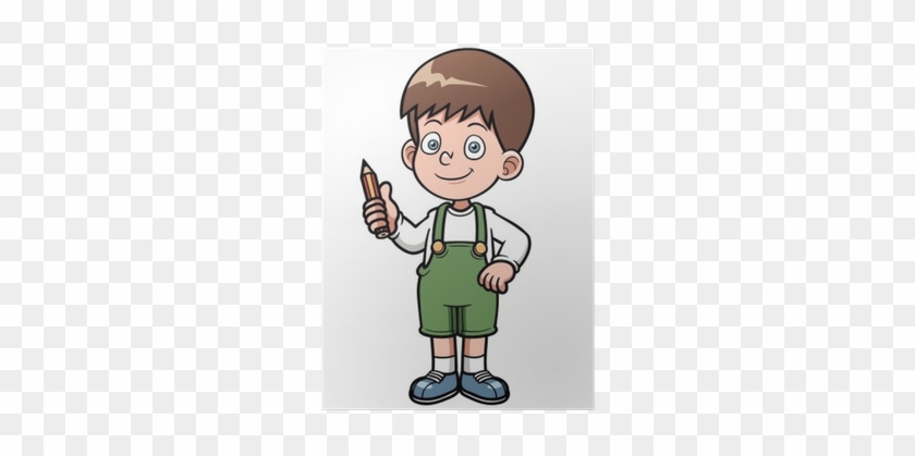 Vector Illustration Of Genius Boy Vector Poster • Pixers® - Çocuk Vektör #318172
