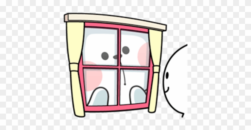 Cool Rabbit And Friends Messages Sticker-9 - Spoiled Rabbit Window Sticker #318910