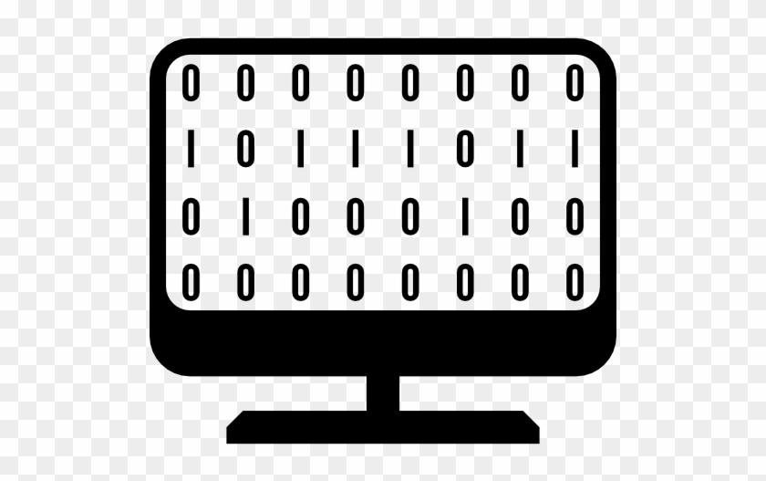 Computer, Coding, Binary Code, Interface, Desktop Computer, - Computadora Con Codigo Binario #318921