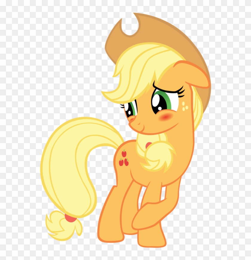 Where, Ah Where Did Ya Get That Picture Didn't - Mlp Applejack Blushing #319080