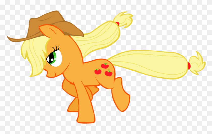Applejack Vector By Duduam - Applejack Running Vector #319128