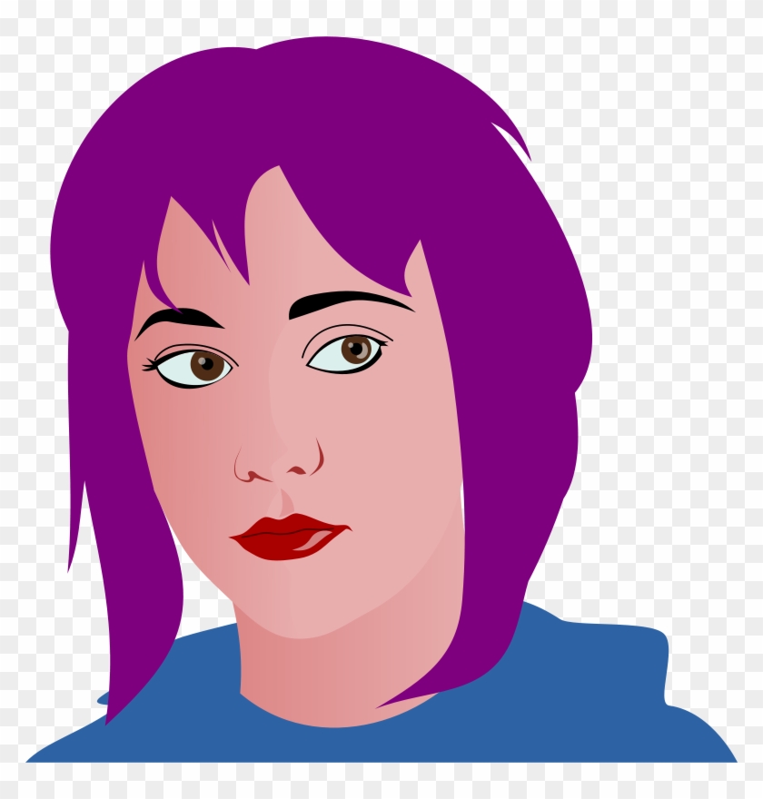 Purple Hair Clipart #319197