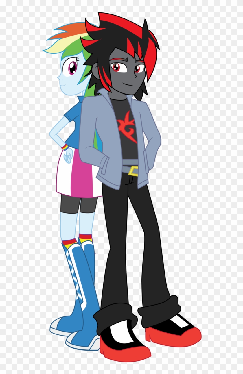 Equestria Girl- Shadow And Rainbow By Mergedzamasuva - Cartoon #319403