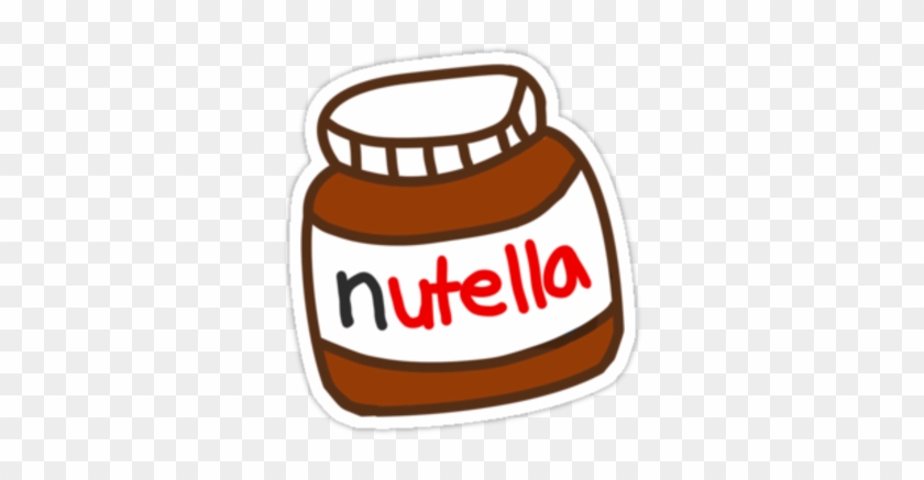 "cute Tumblr Nutella Pattern" Stickers By Deathspell - "cute Tumblr Nutella Pattern" Stickers By Deathspell #319643
