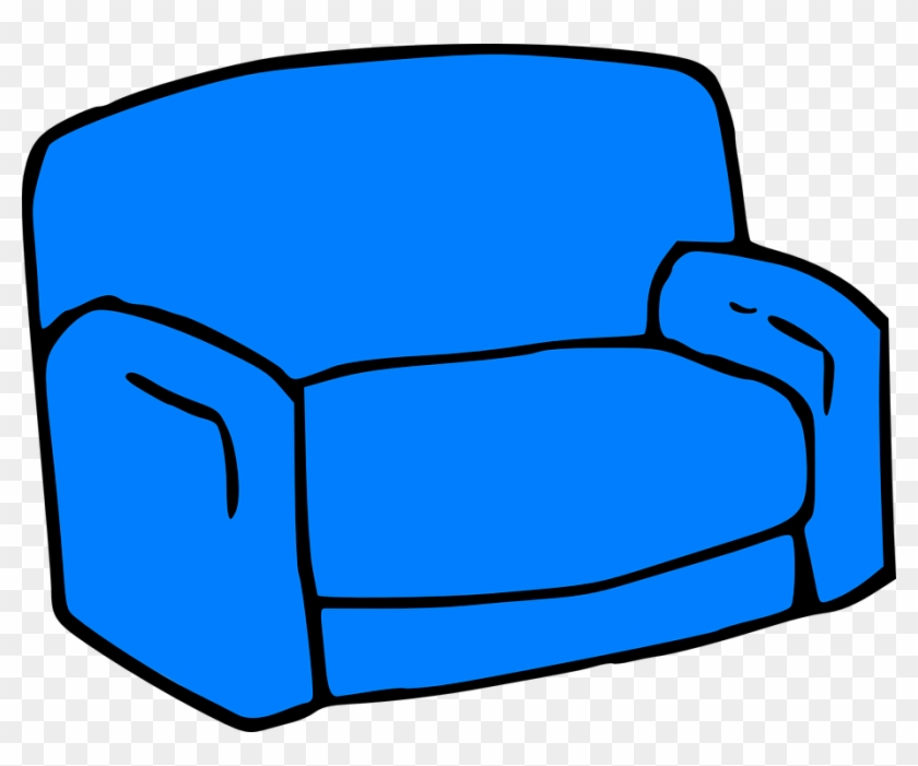 Drawn Couch Clip Art - Cartoon Picture Of A Couch #319708