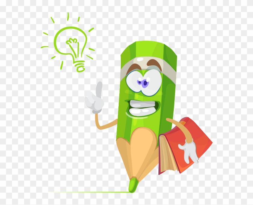 Clipart Aklına Fikir Gelen Kalem - Illustration #319887