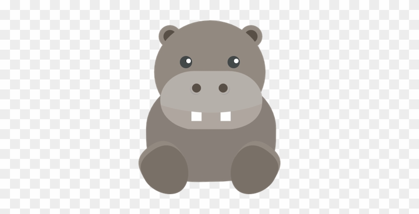 Friends From The Farm, Jungle, And Ocean Messages Sticker-3 - Hippo Icon Png #320070