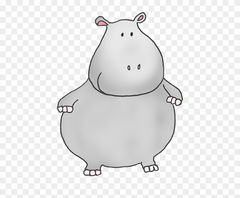Hippo Clipart Funny Animal - Cartoon Hippos #320086