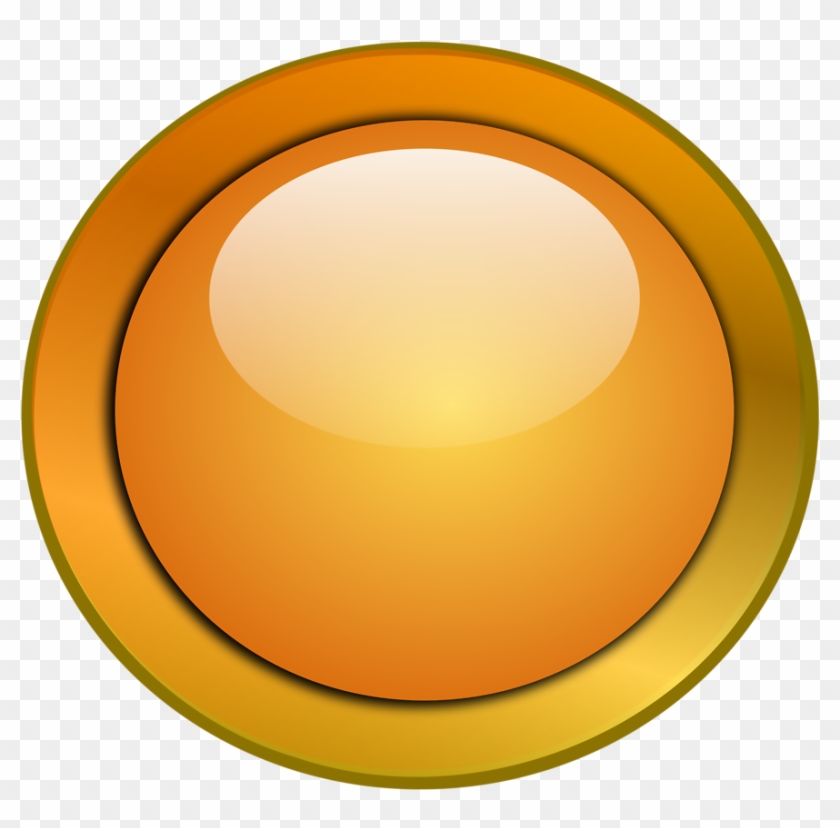 Illustration Of A Blank Glossy Round Button - Clipart Round #321018