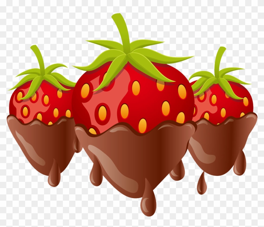 Ice Cream White Chocolate Chocolate-covered Fruit Clip - Ice Cream White Chocolate Chocolate-covered Fruit Clip #321246