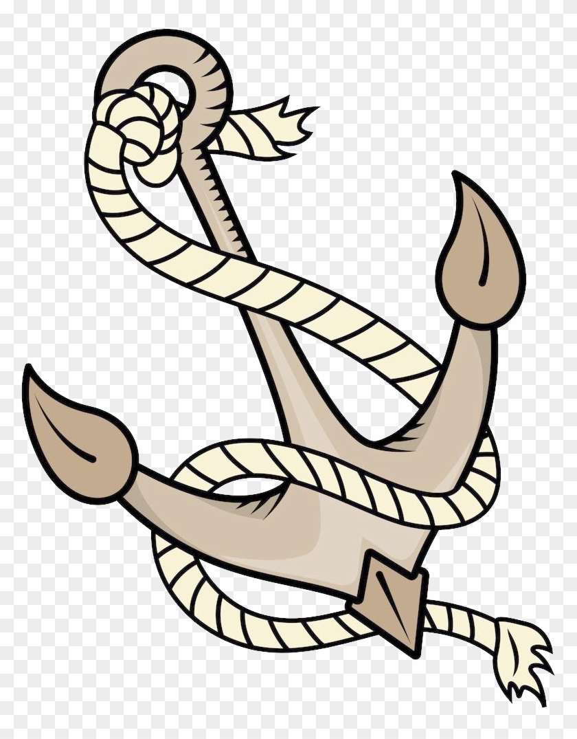 Anchor Rope Cartoon Clip Art - Anchor Rope Cartoon Clip Art #321827