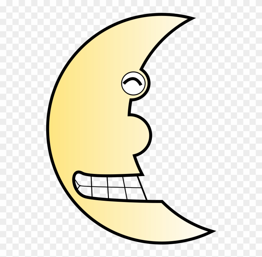 Moon Clip Art - รูป ดวง จันทร์ การ์ตูน #321871