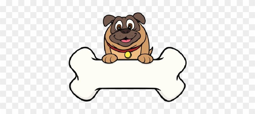 Pug Cartoon Dog Image - Dog With Bone Cartoon #322066