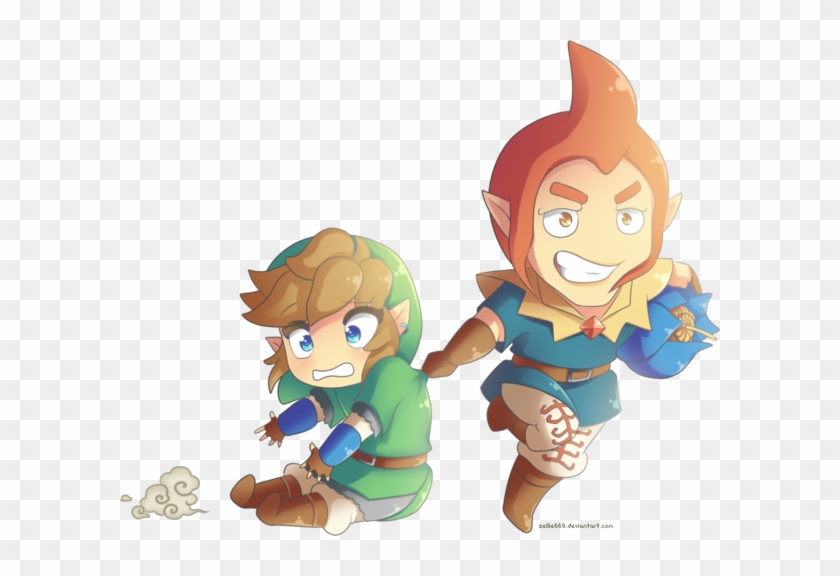 Chibi Link And Groose By Zelbunnii - Legend Of Zelda Skyward Sword Chibi #322175