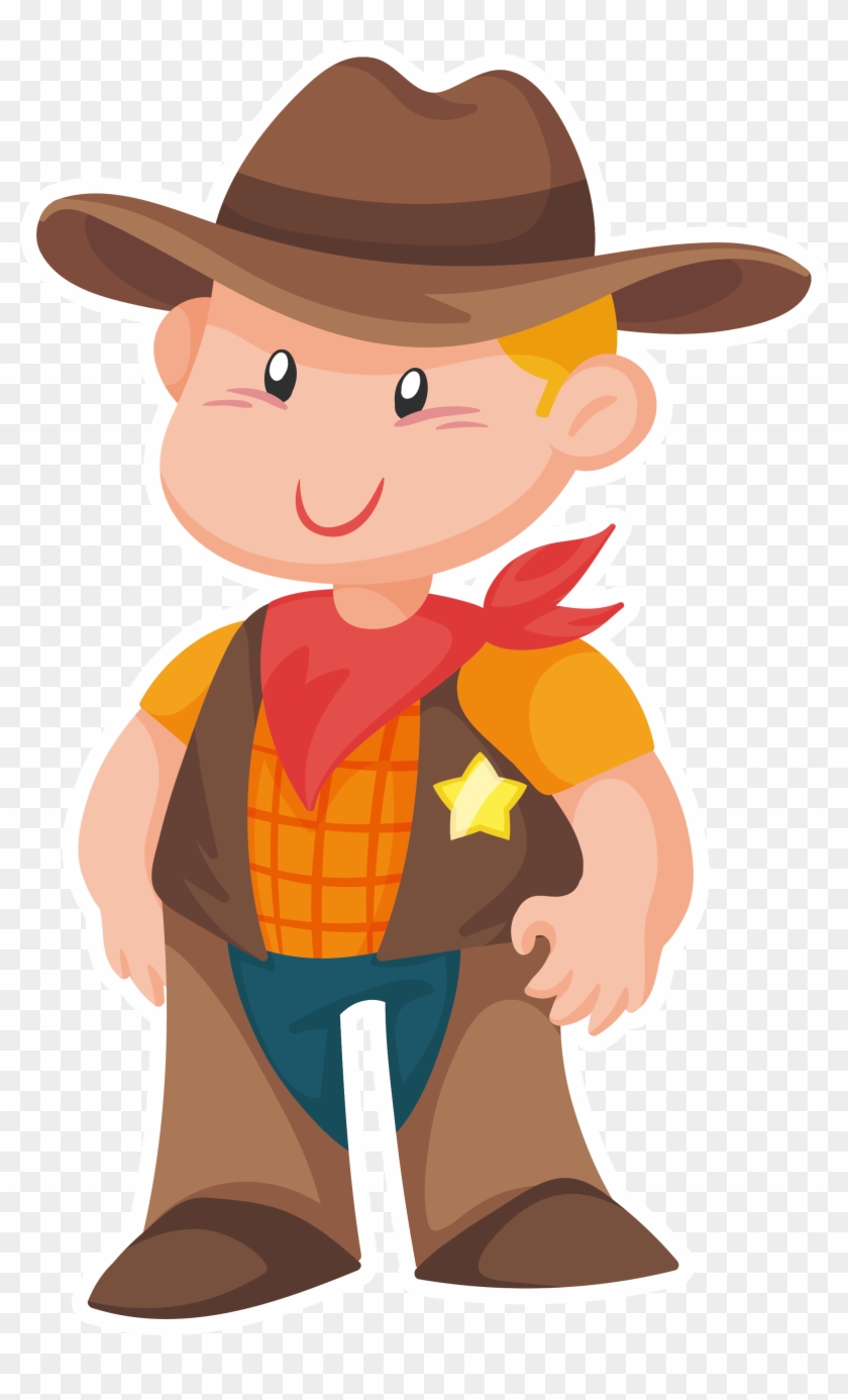 Euclidean Vector Cowboy Download - Cartoon #322884