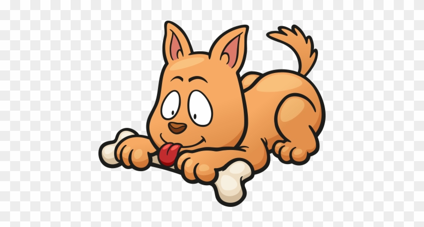 Clipart Kemik Yalayan Köpek - Köpek Clipart #322993