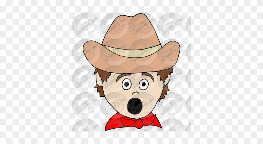 Surprised Cowboy Picture - Cartoon #323015