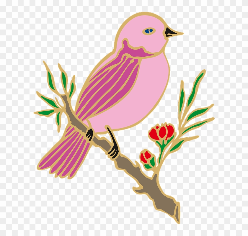 Bird Trees Cliparts 7, - Bird In Tree Branch Transparent Background #323684