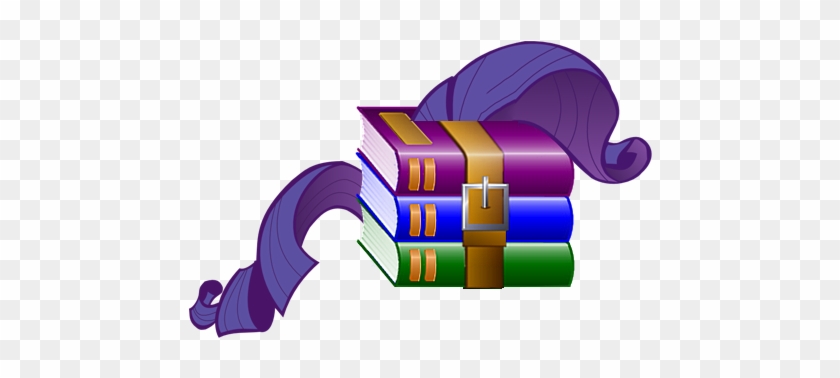 Pun, Rarara, Rarity, Safe, Solo, Visual Pun, Winrar - Winrar Icon #323696