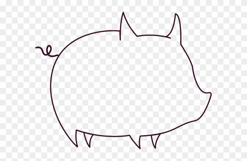 Pig Outline Clip Art At Clker Com Vector Clip Art Online - Pig Outline Clip Art At Clker Com Vector Clip Art Online #323910