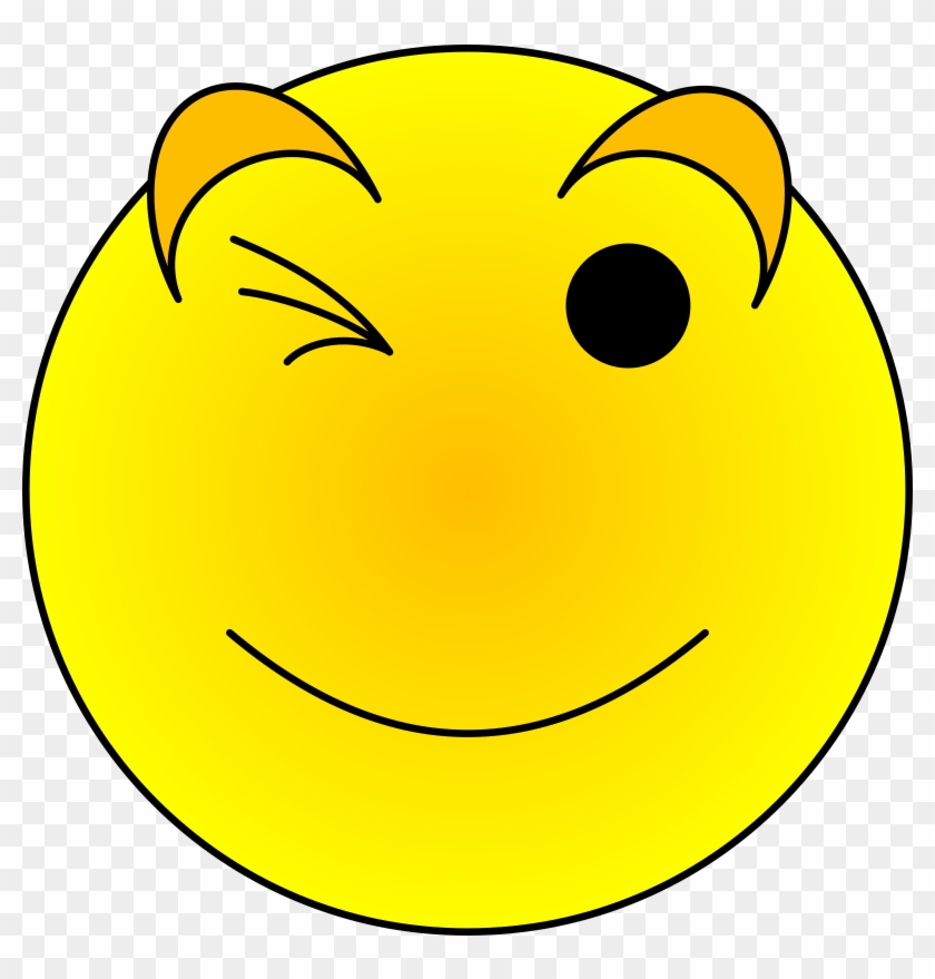 Wink Smiley Face Clip Art - Smiley #324109